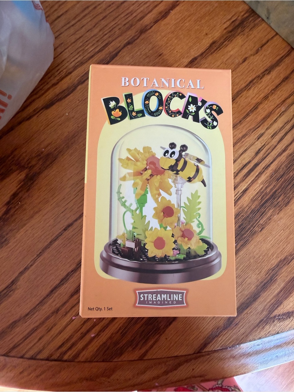 Streamline Botanical Blocks Building Set - Yellow Floral & Bee